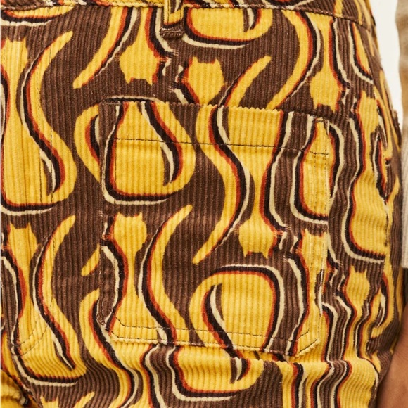 NWT Lucy and Yak - yellow and brown cords size 30 - Picture 4 of 10